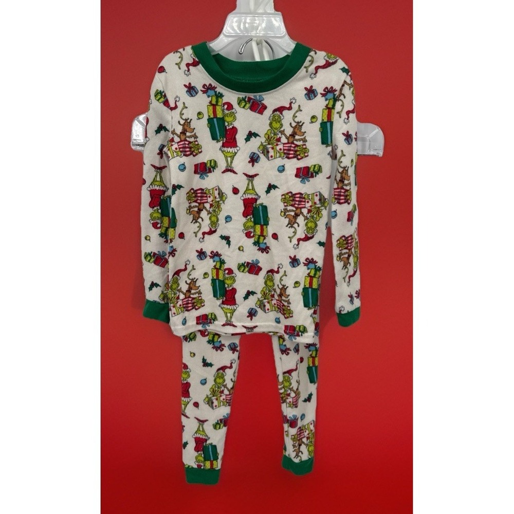 Dr. Seuss The Grinch That Stole Christmas Pajamas 4T Girls Classic 2 Piece Set